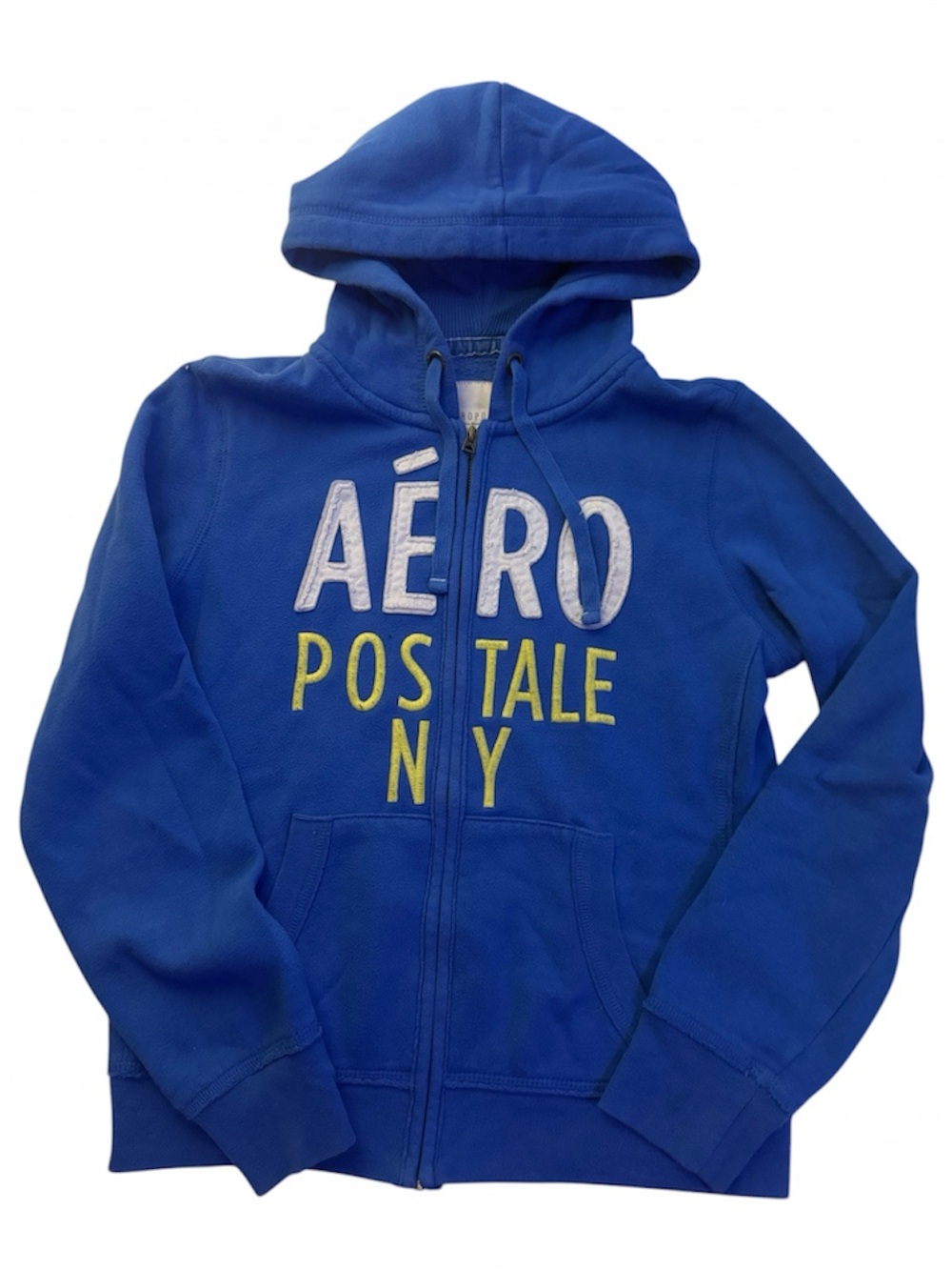 Aeropostale  Blue Zip Hoodie with Contrast Lettering